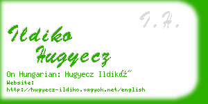 ildiko hugyecz business card